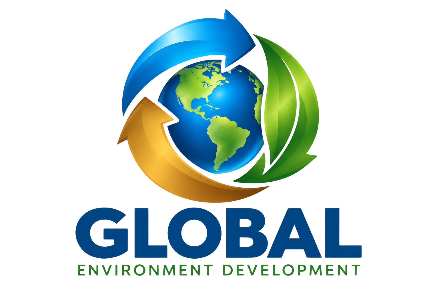 Logotipo vertical de Global Environment Development